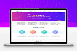 (带手机版数据同步)微信小程序开发代理展示销售网站源码 织梦小程序软件织梦网站模板