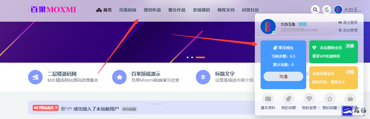 RIPRO-V2主题美化顶部导航半透明毛玻璃特效插图