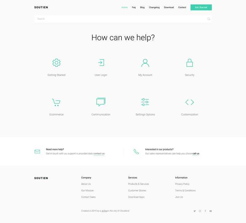 在线问答知识库页面HTML模板_个人网站模板