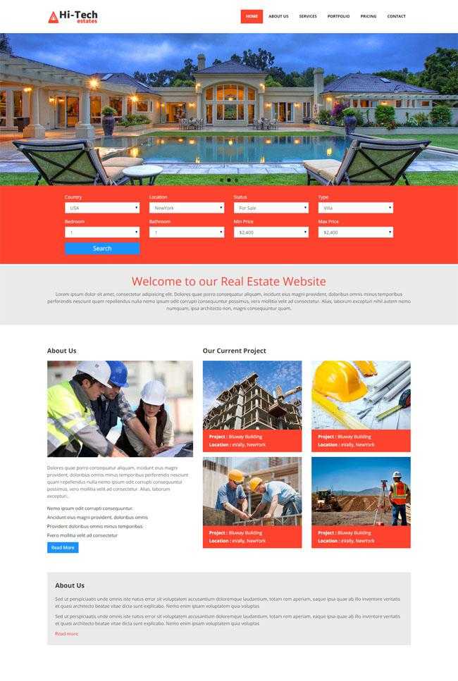 HTML5二手房源网站模板