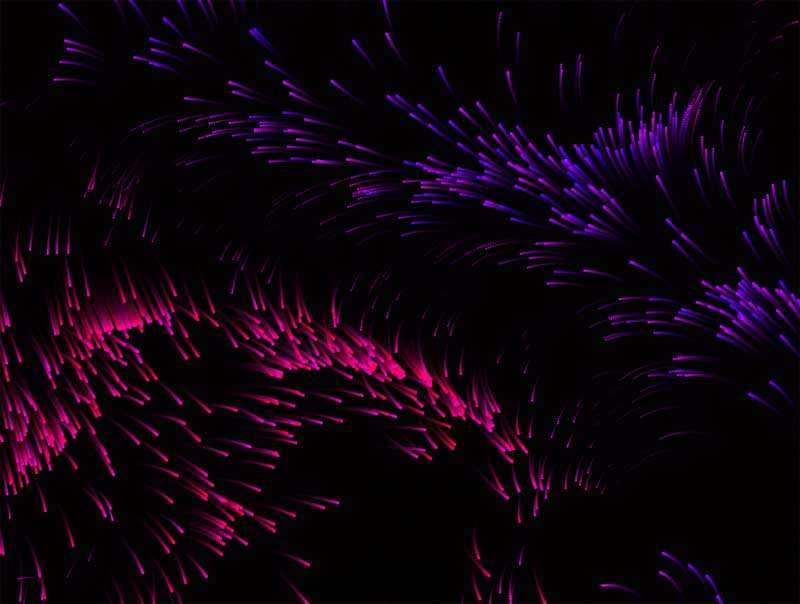 html5 3D磁场粒子动画