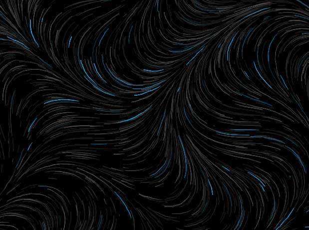 流动的磁场canvas动画