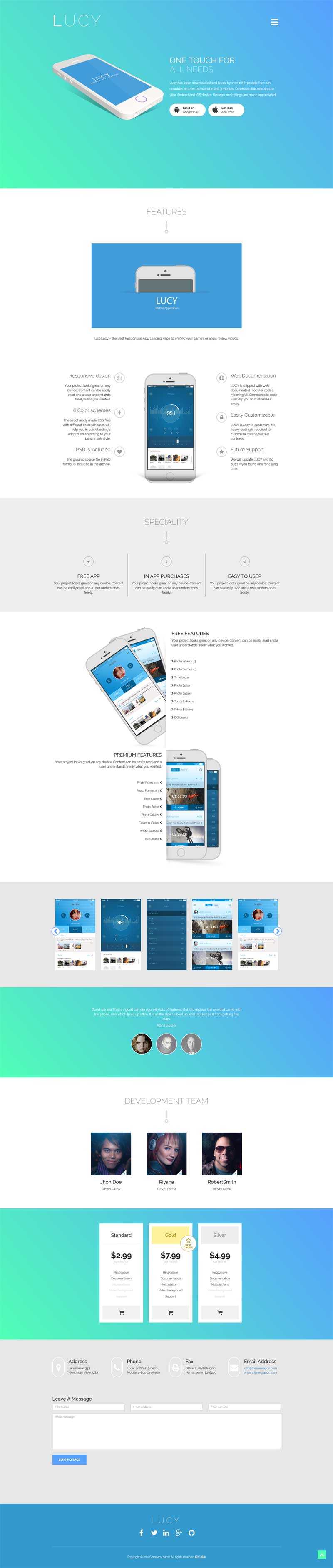 html5大气的app软件应用下载页面模板_html单页模板
